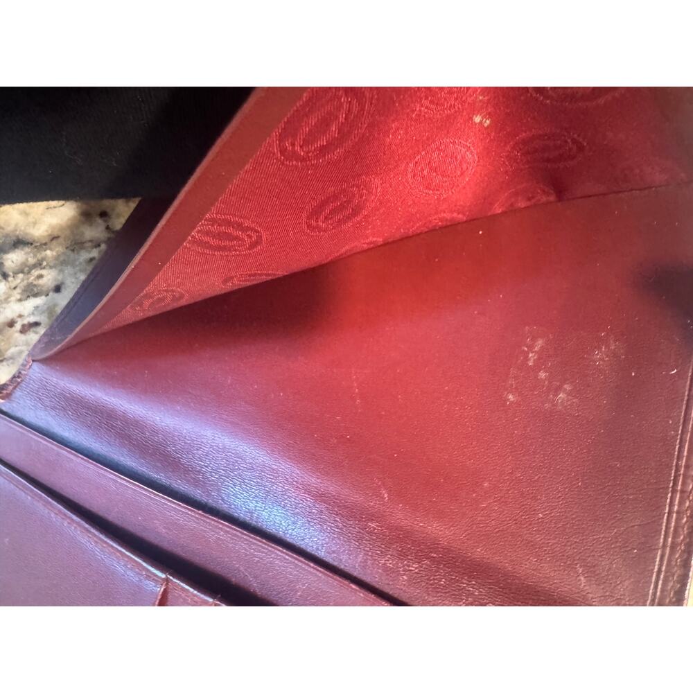 Vintage Cartier Must de Cartier Bordeaux Leather Long Wallet - Picture 4 of 8